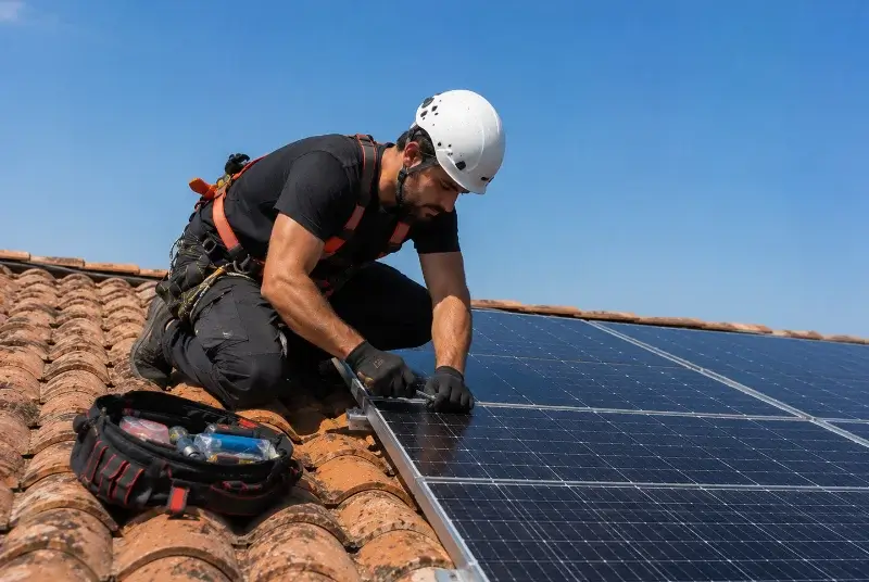 Maintenance et monitoring de panneaux solaires à Veyrignac