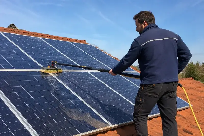 Nettoyage et entretien de panneaux solaires à Veyrignac